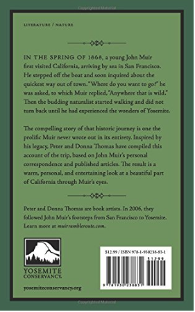 Anywhere That Is Wild John Muirs First Walk to Yosemite - back book cover