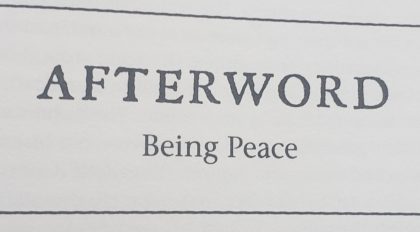 Becoming Supernatural Book Review - Afterword Being Peace